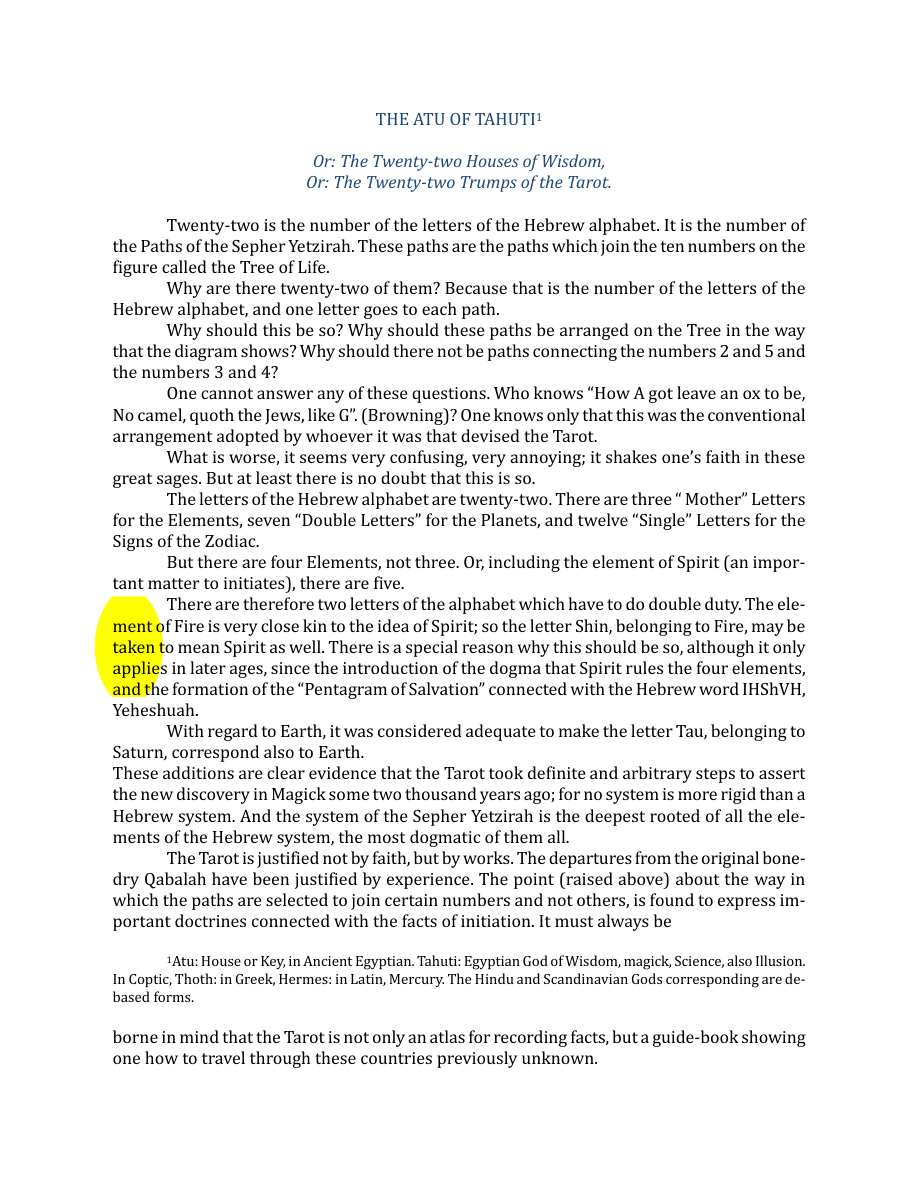 Original scan of The Book of Thoth, PDF page 37