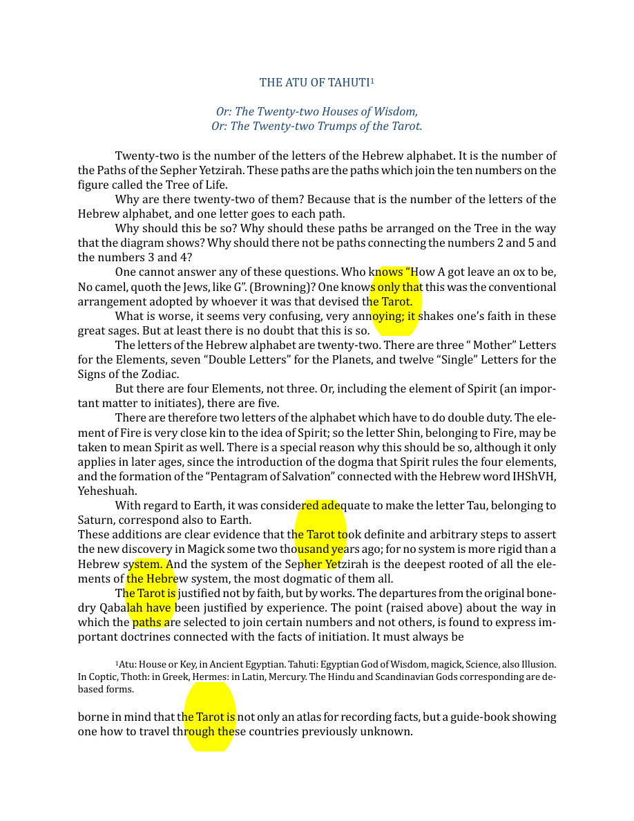 Original scan of The Book of Thoth, PDF page 37