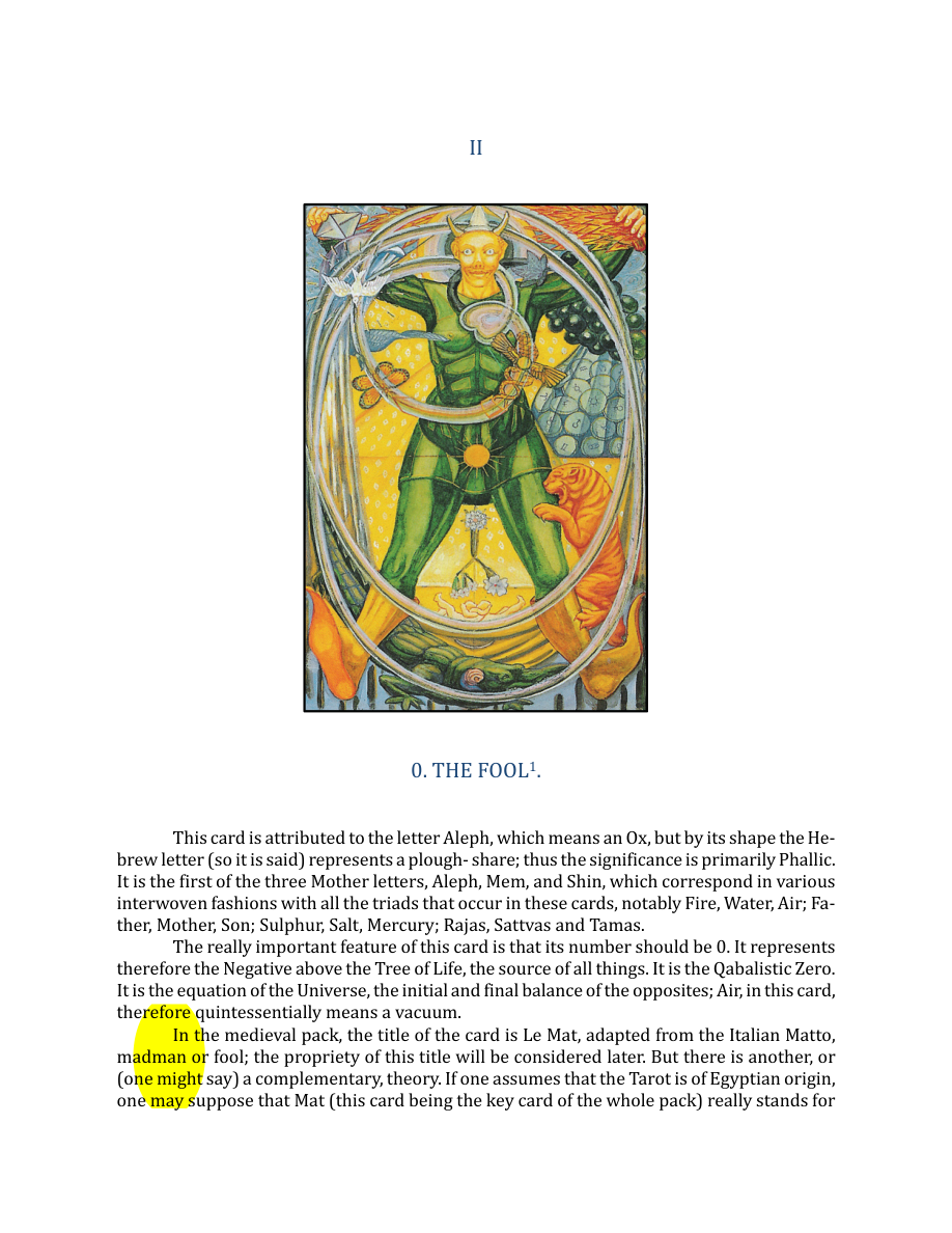 Original scan of The Book of Thoth, PDF page 47