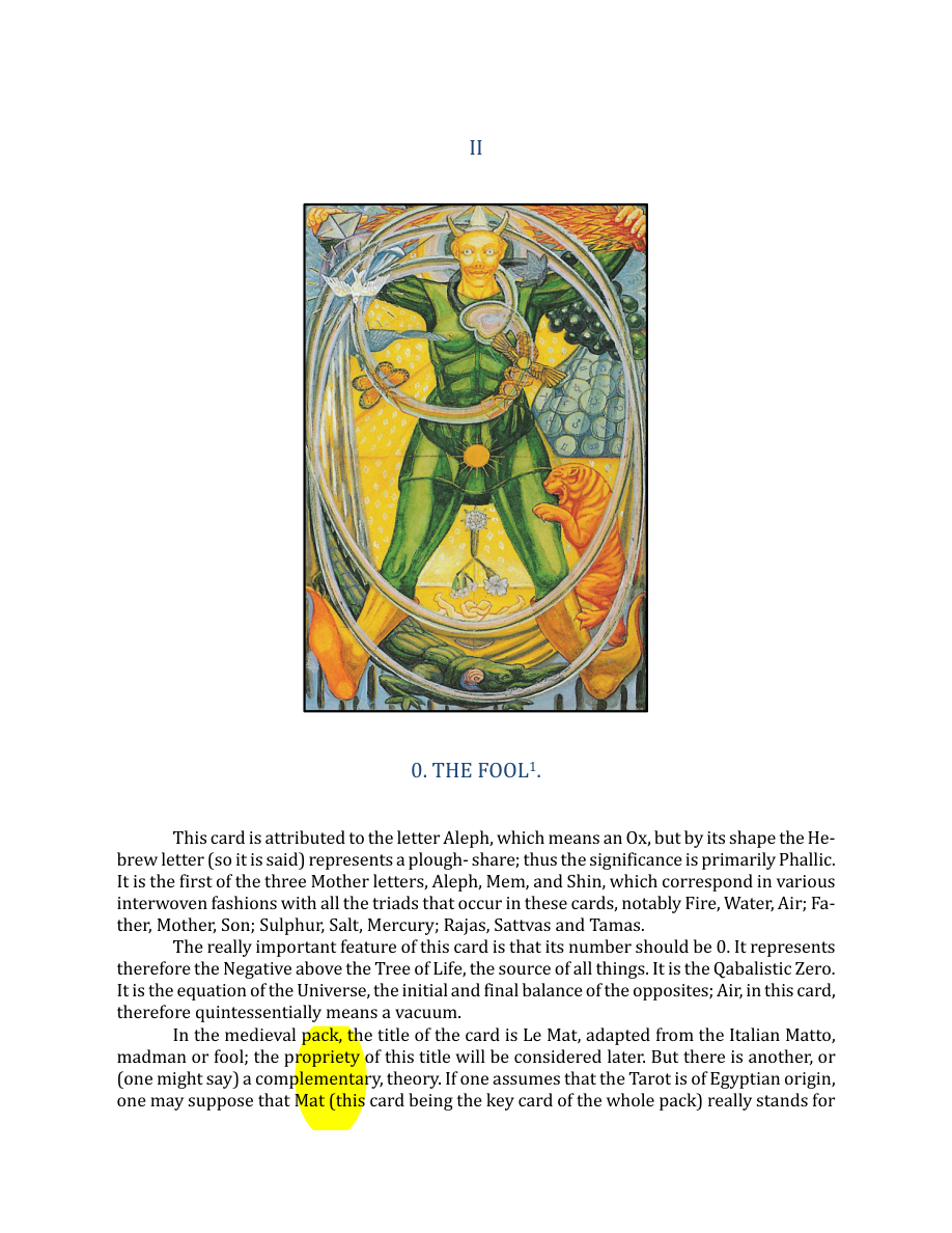 Original scan of The Book of Thoth, PDF page 47