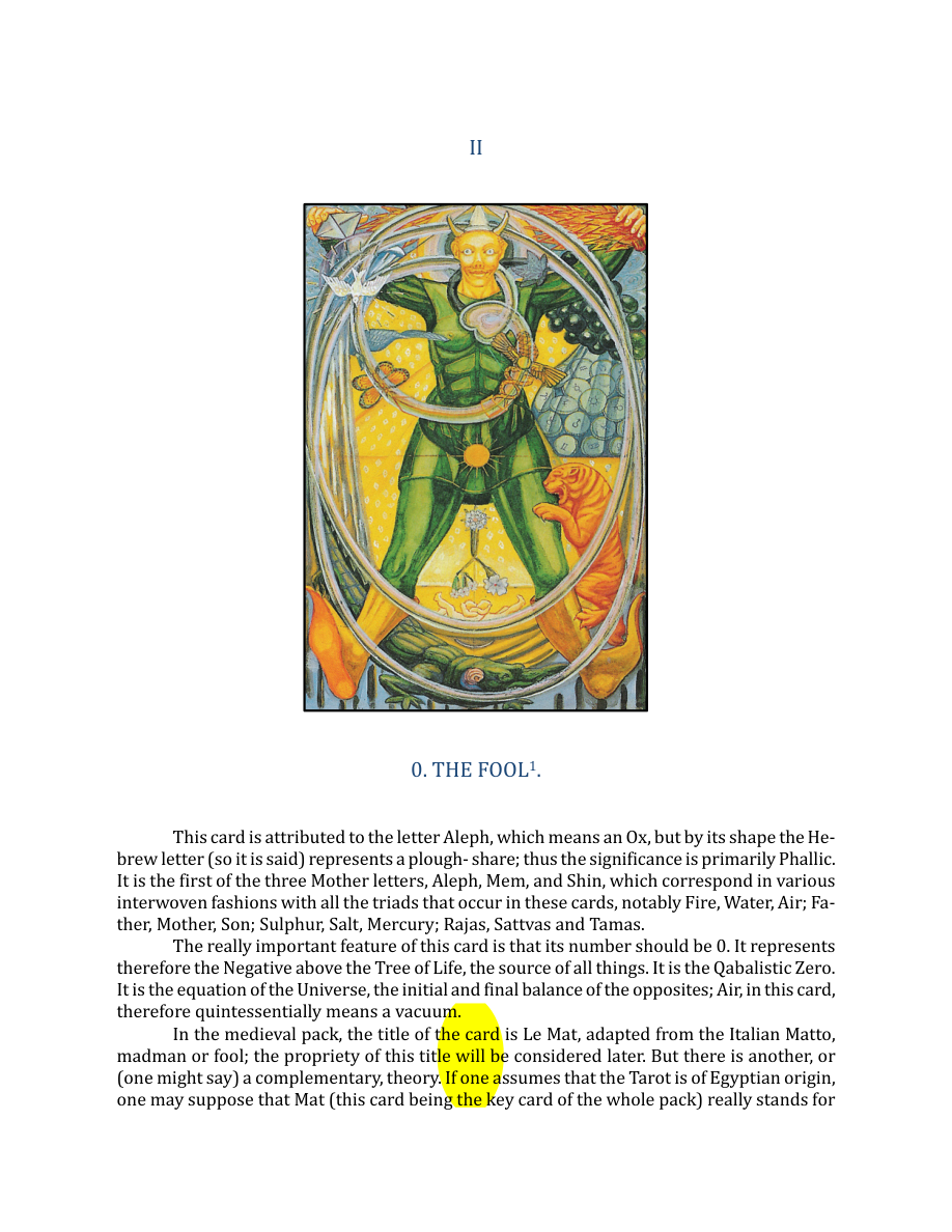 Original scan of The Book of Thoth, PDF page 47
