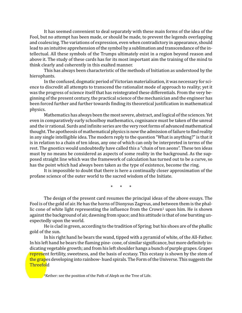 Original scan of The Book of Thoth, PDF page 57