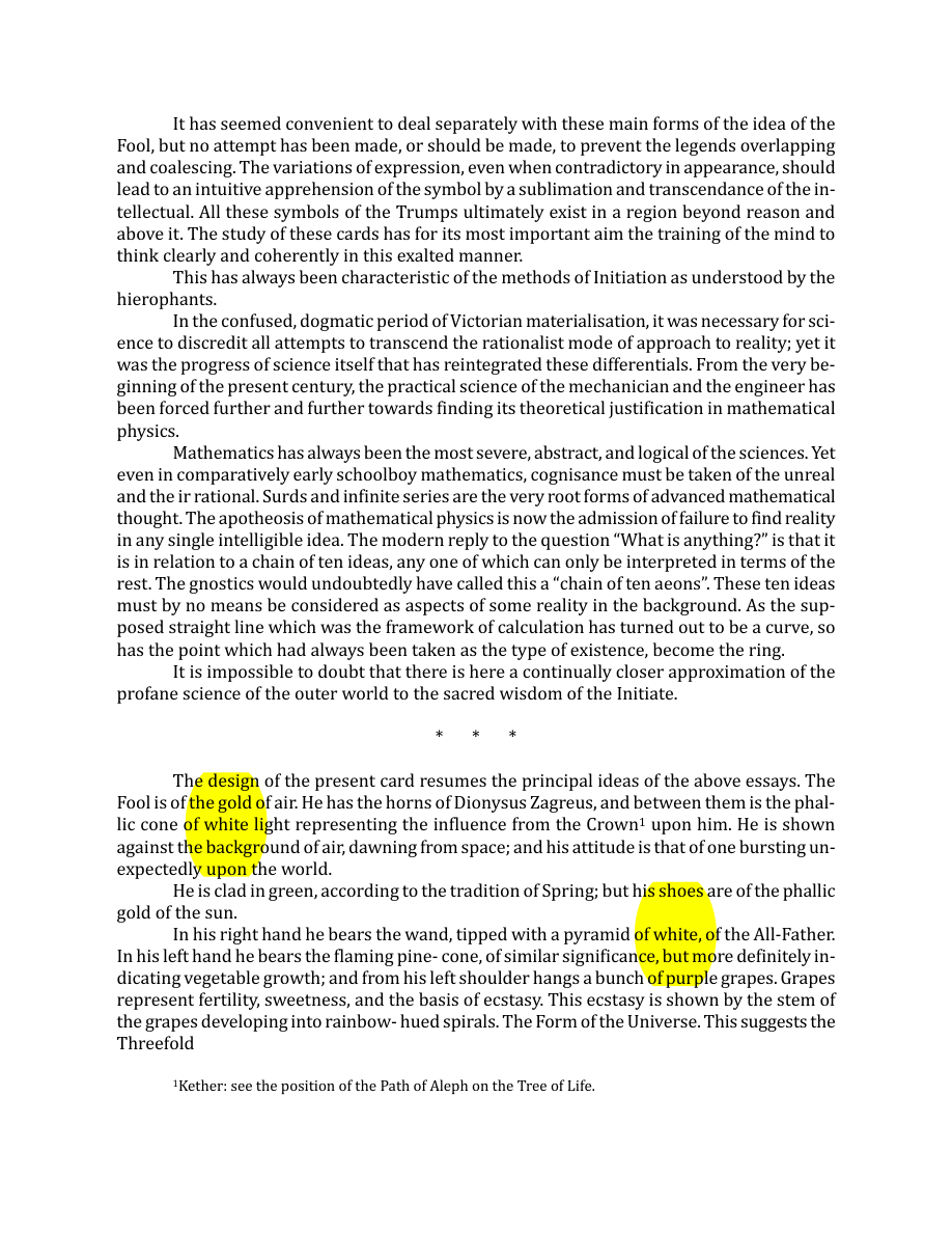 Original scan of The Book of Thoth, PDF page 57