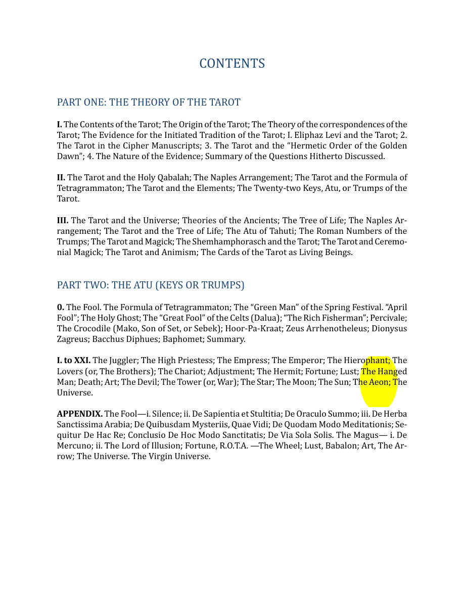Original scan of The Book of Thoth, PDF page 6