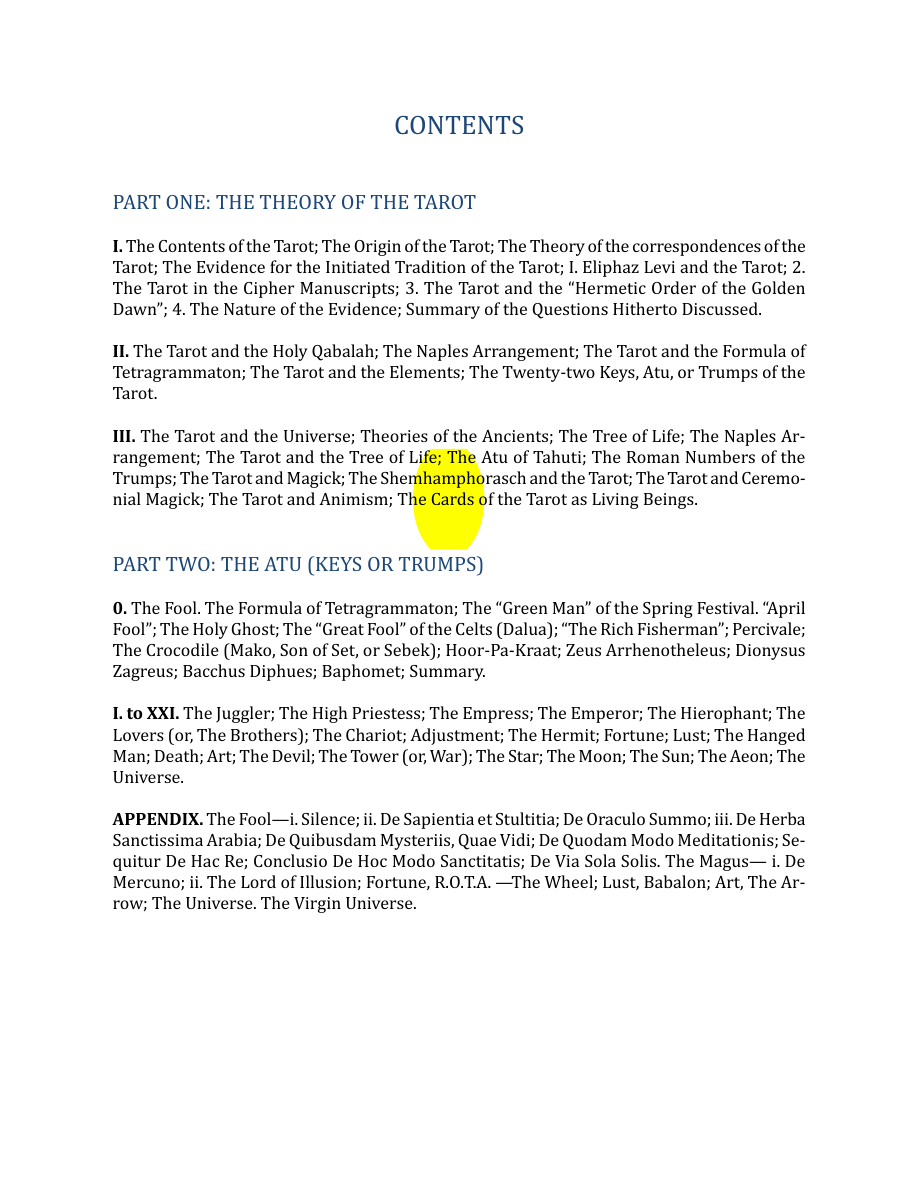 Original scan of The Book of Thoth, PDF page 6