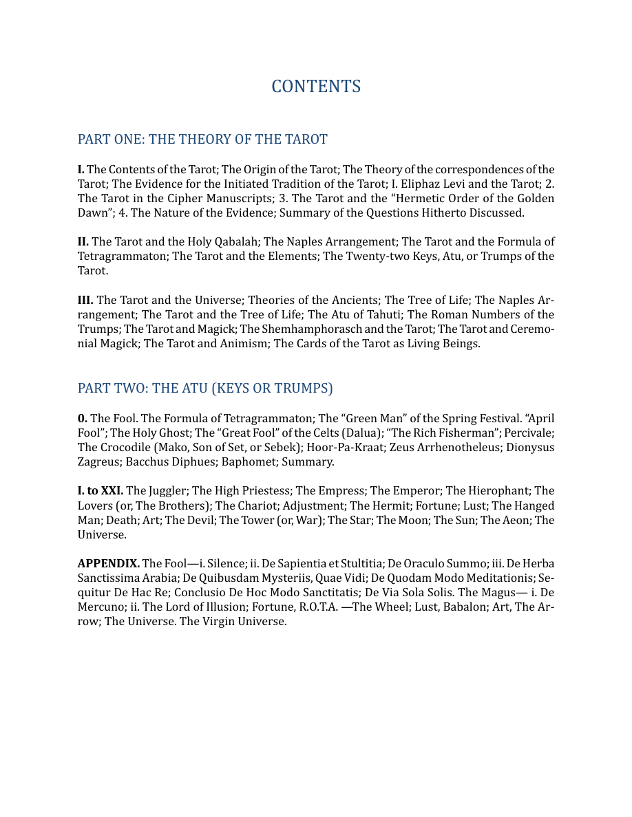 Original scan of The Book of Thoth, PDF page 6