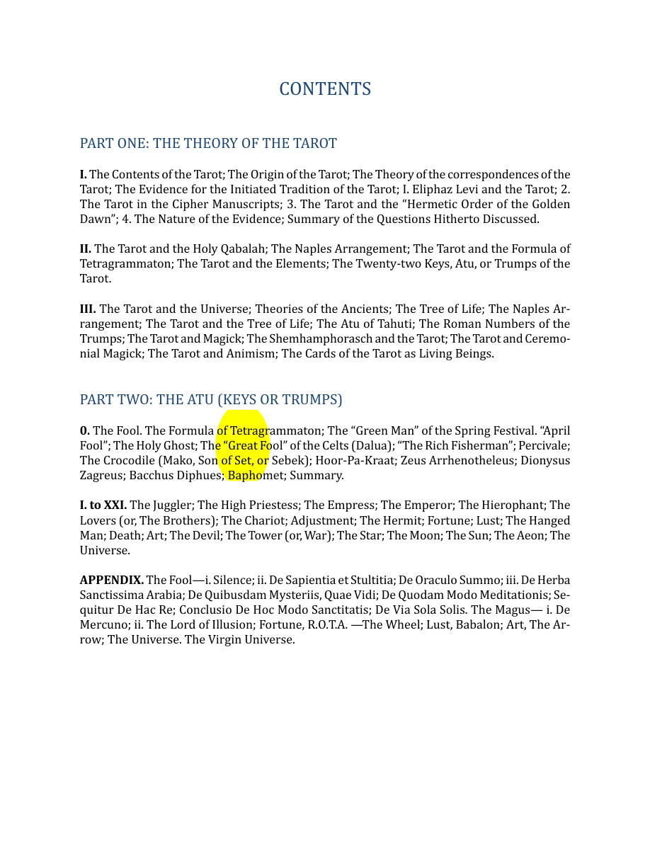 Original scan of The Book of Thoth, PDF page 6