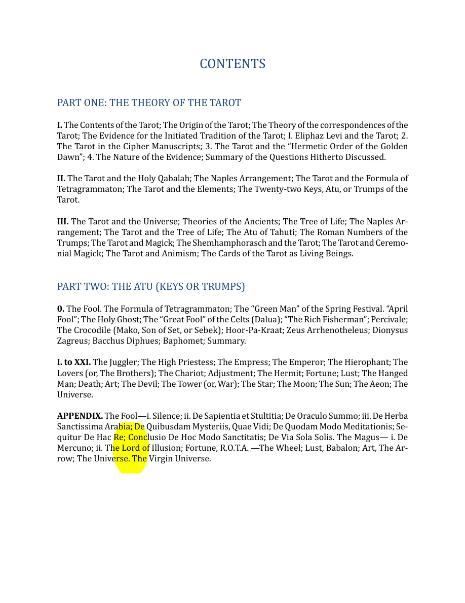 Original scan of The Book of Thoth, PDF page 6