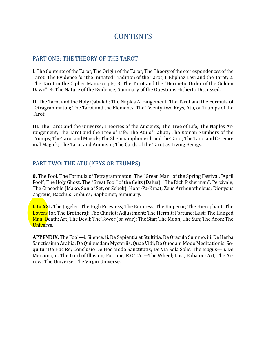 Original scan of The Book of Thoth, PDF page 6