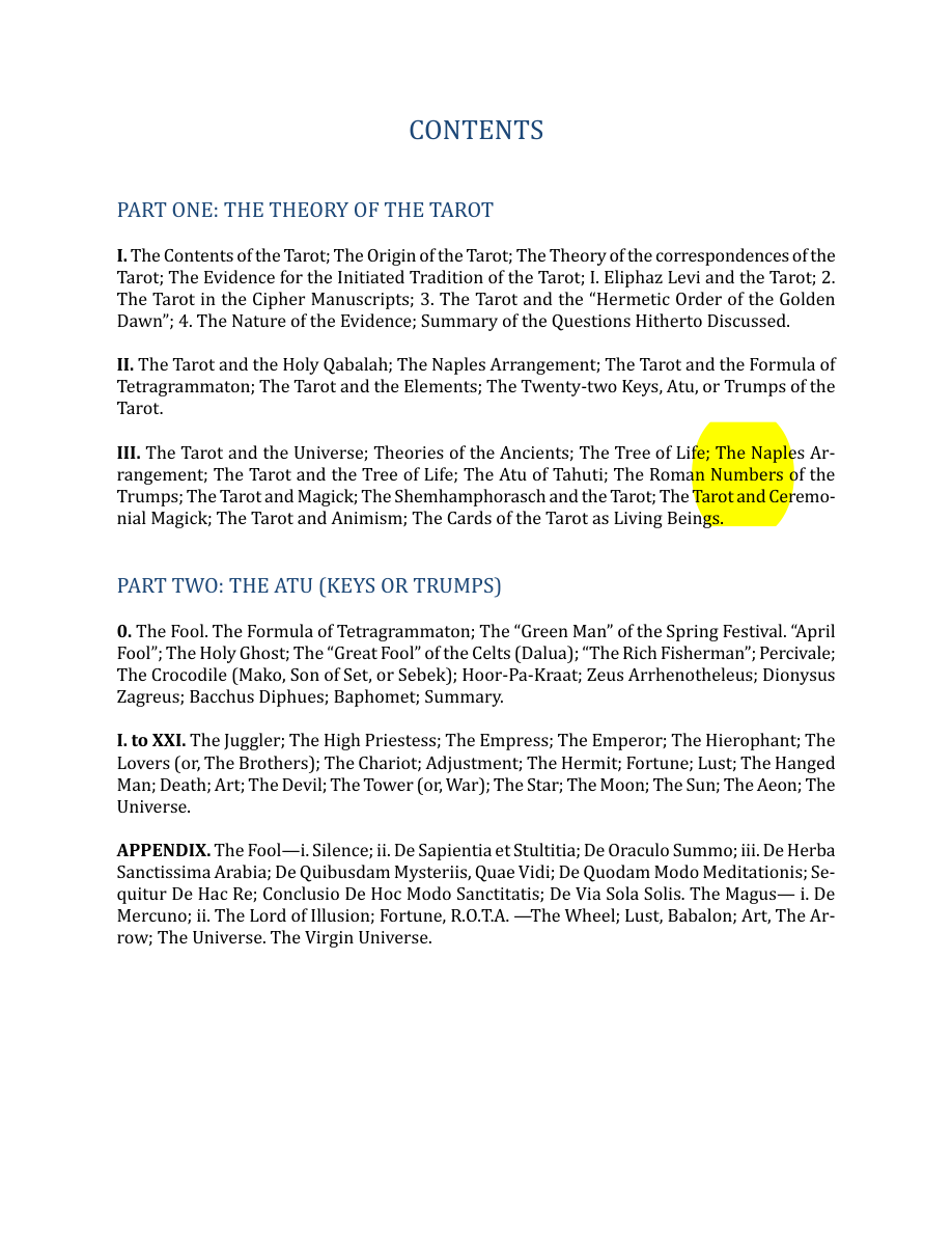 Original scan of The Book of Thoth, PDF page 6