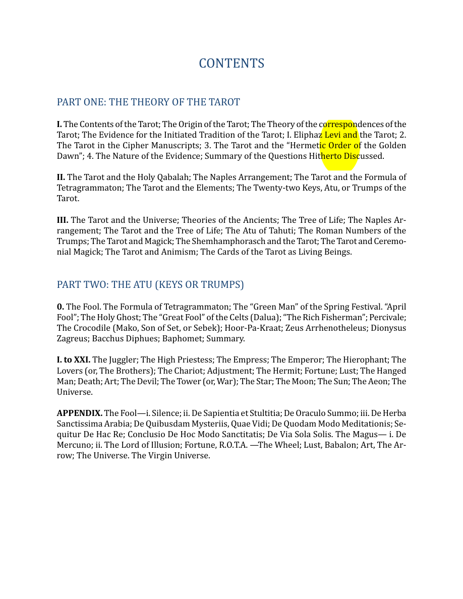 Original scan of The Book of Thoth, PDF page 6