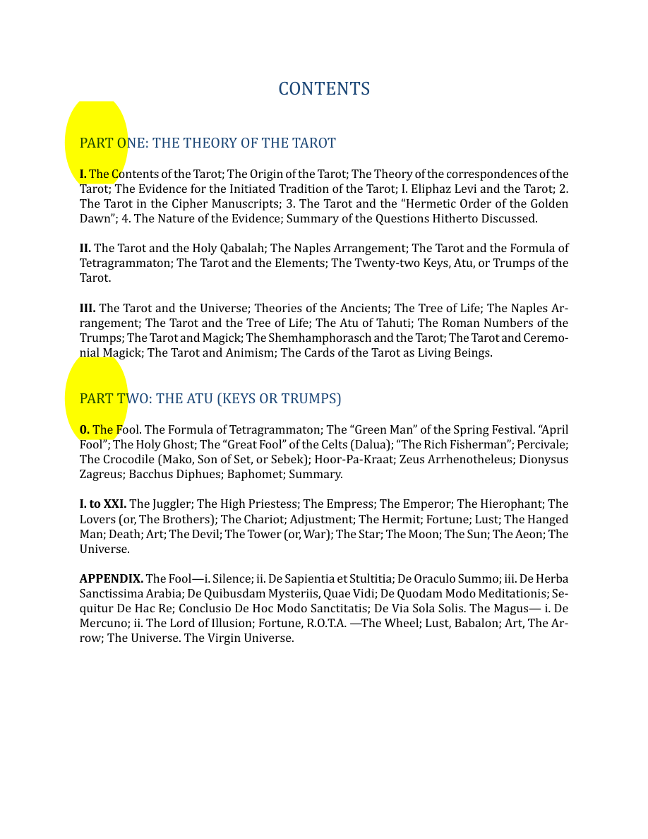 Original scan of The Book of Thoth, PDF page 6