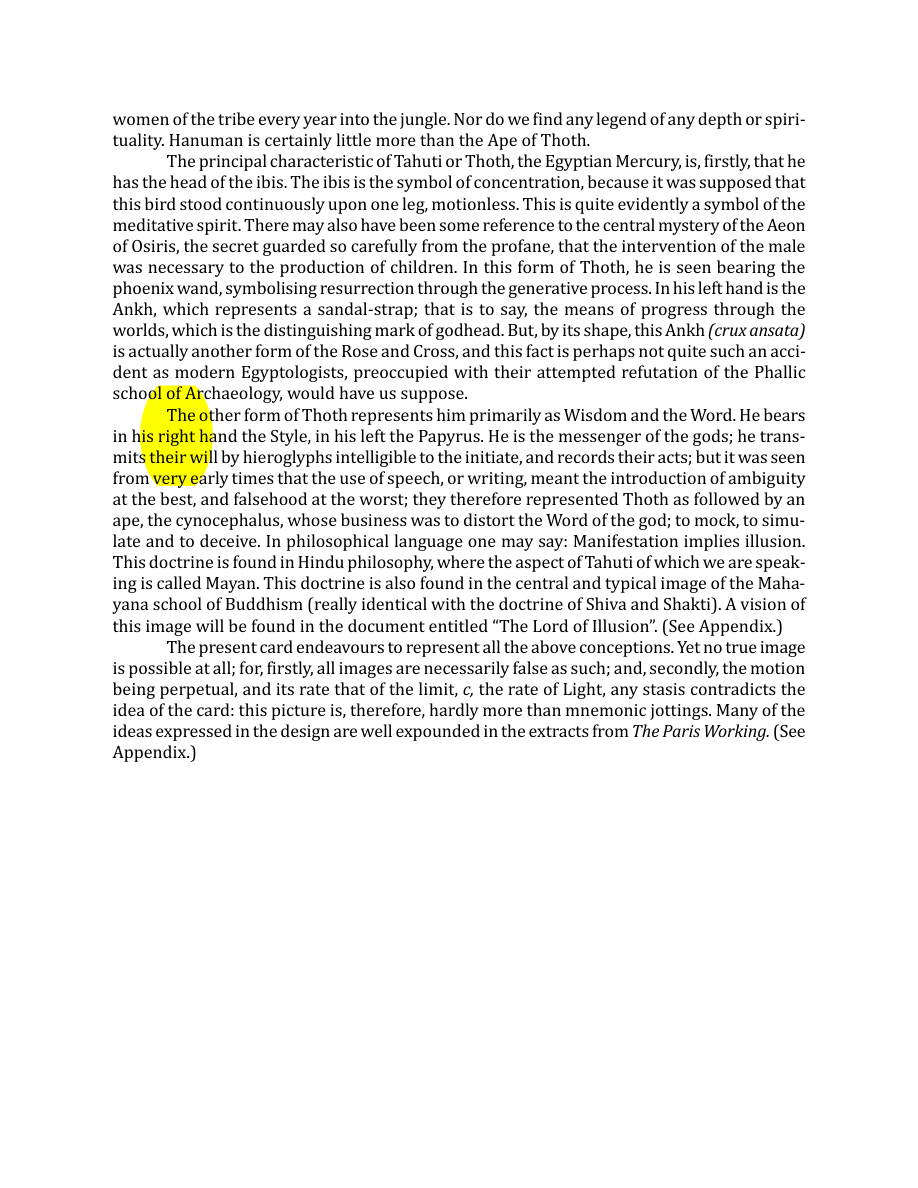 Original scan of The Book of Thoth, PDF page 61
