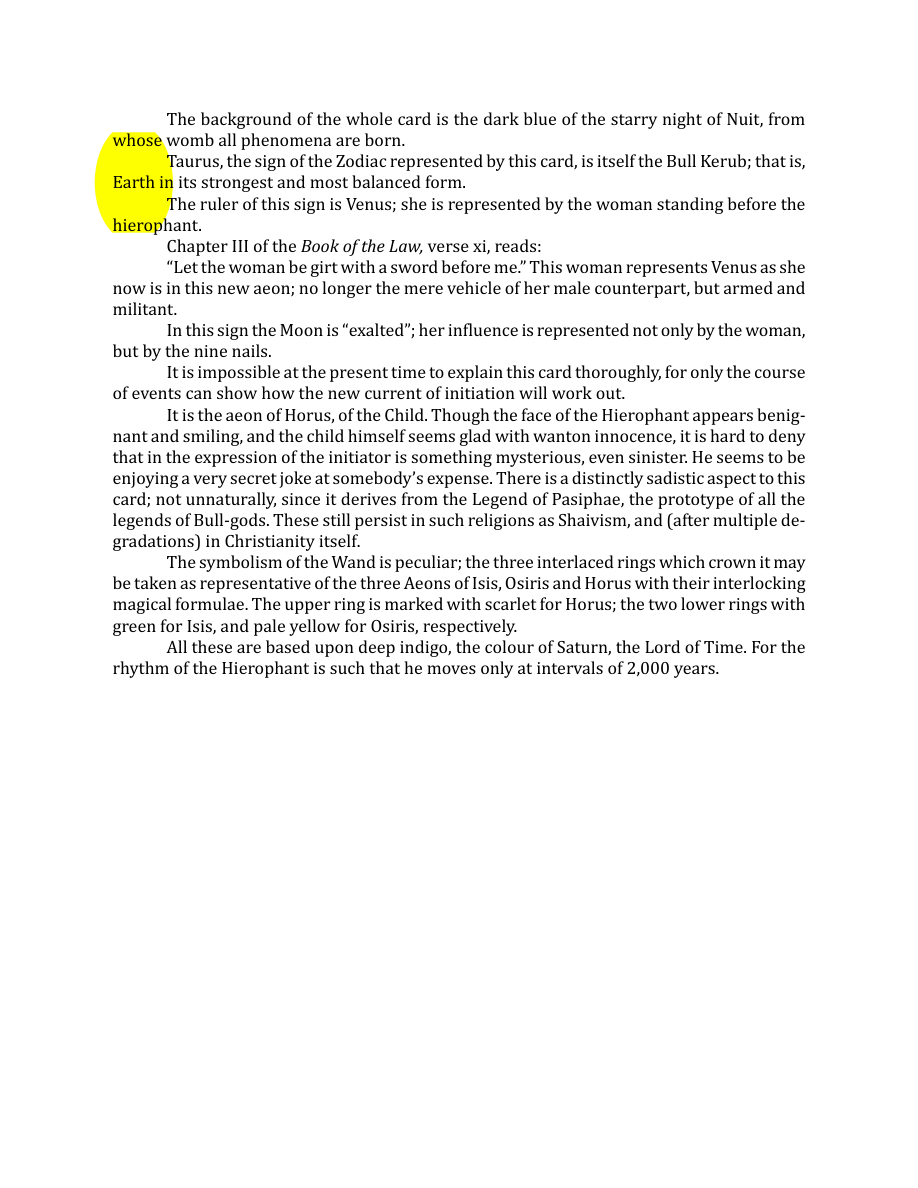 Original scan of The Book of Thoth, PDF page 70