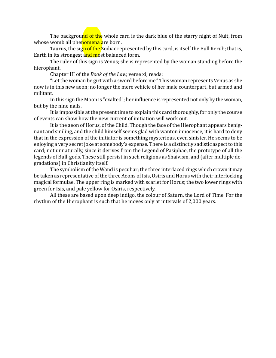 Original scan of The Book of Thoth, PDF page 70