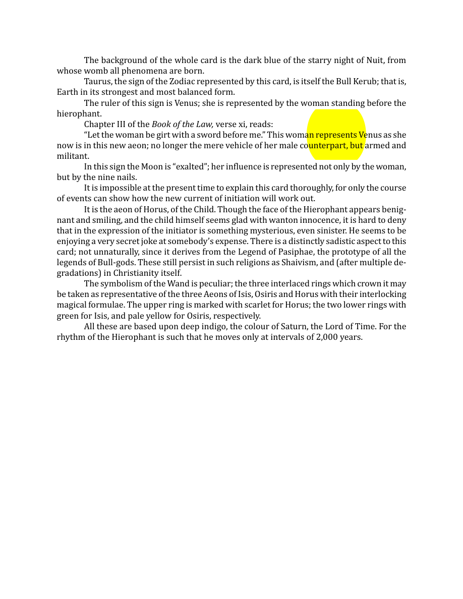 Original scan of The Book of Thoth, PDF page 70