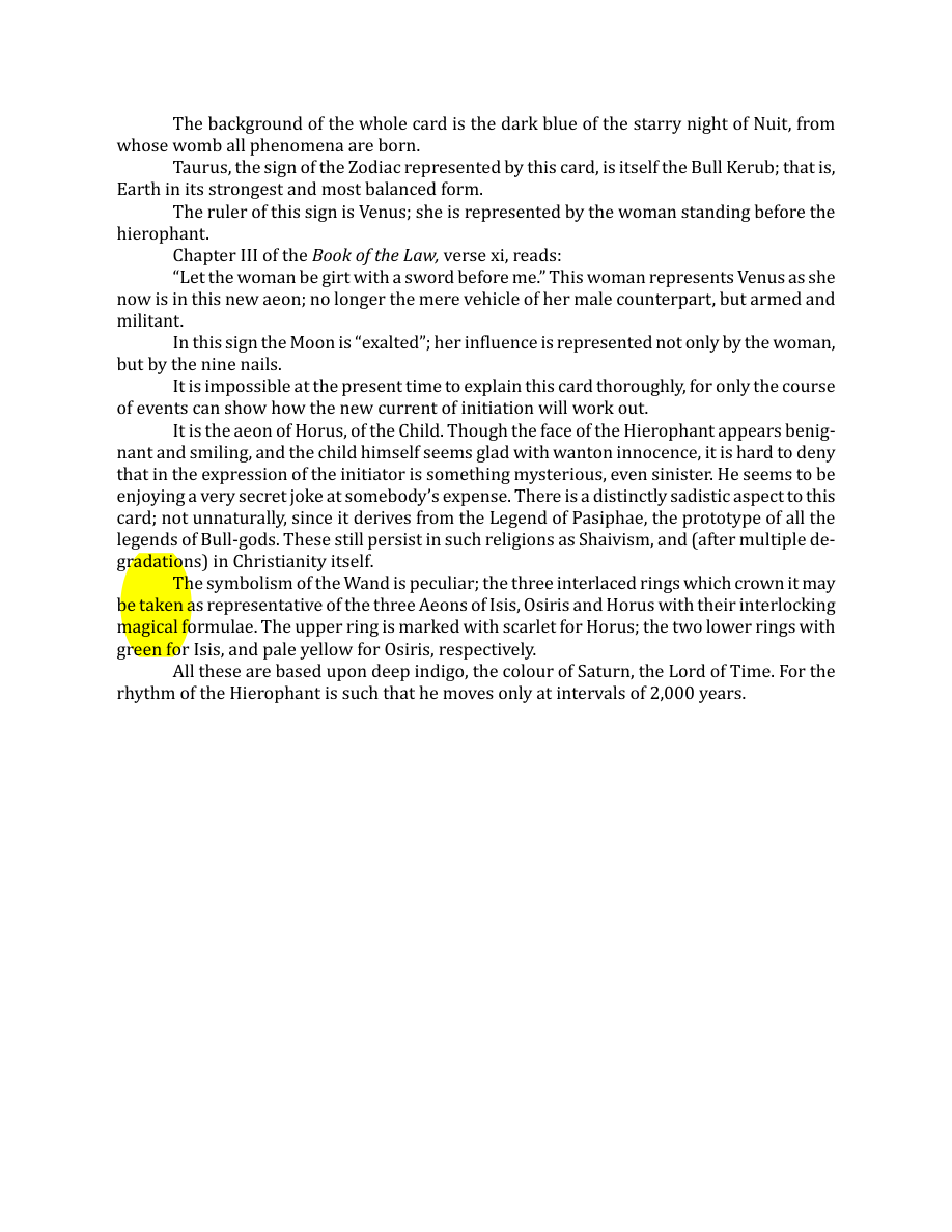 Original scan of The Book of Thoth, PDF page 70