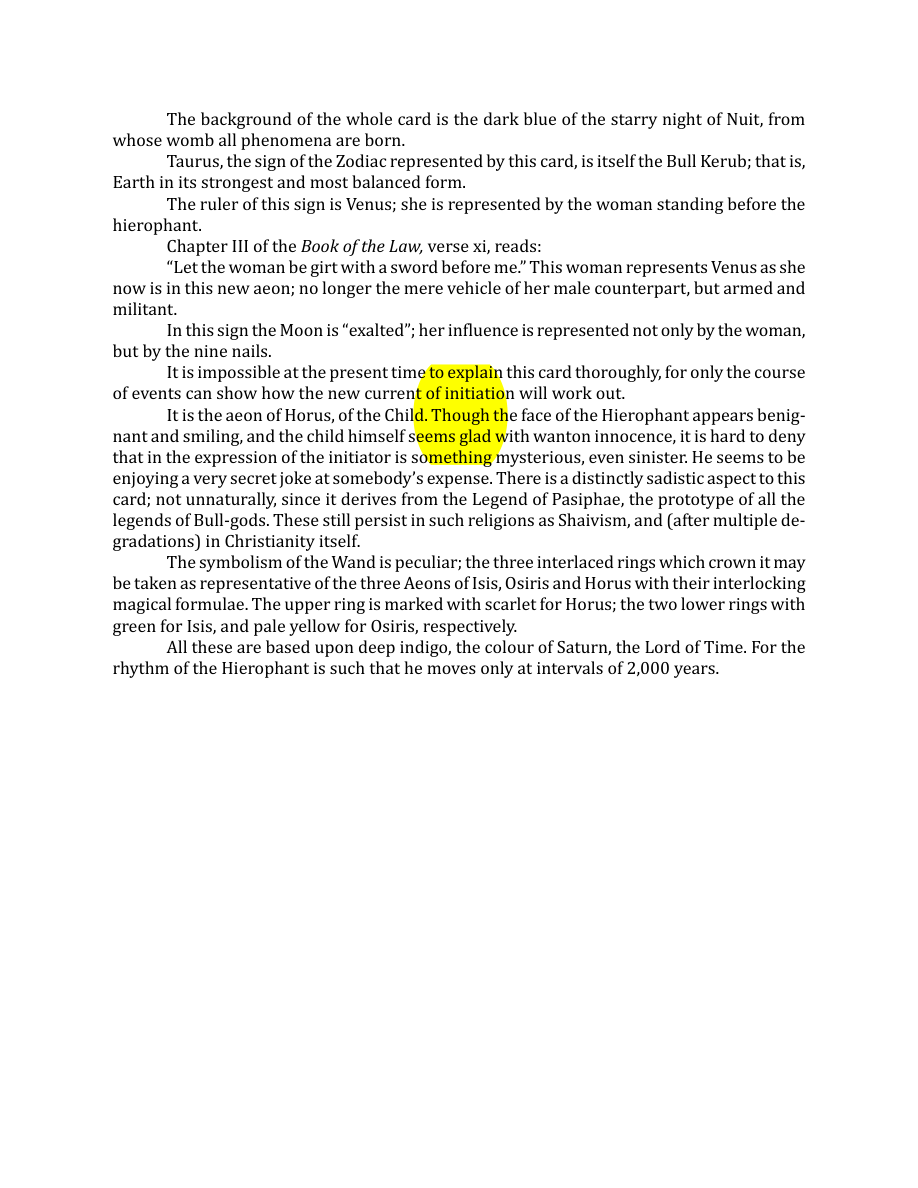 Original scan of The Book of Thoth, PDF page 70