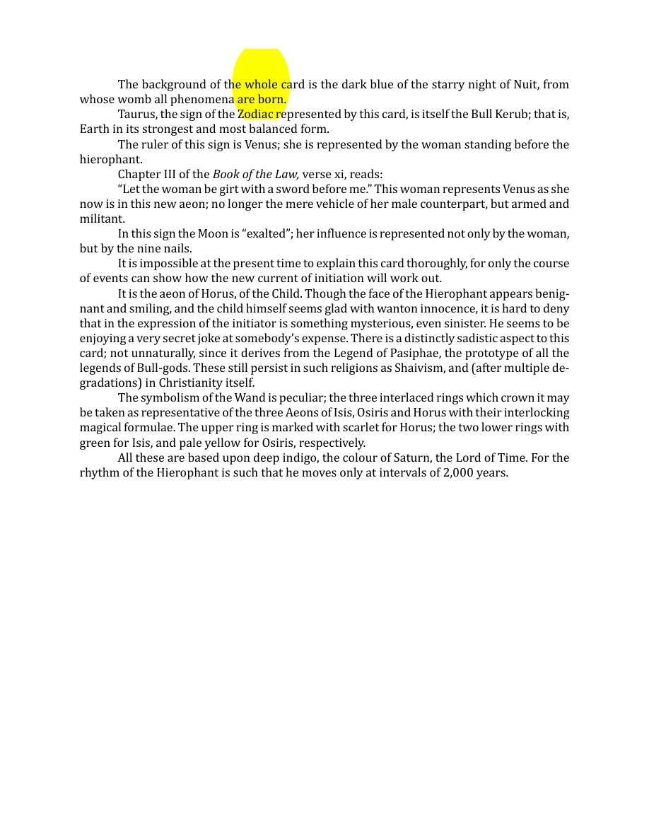 Original scan of The Book of Thoth, PDF page 70
