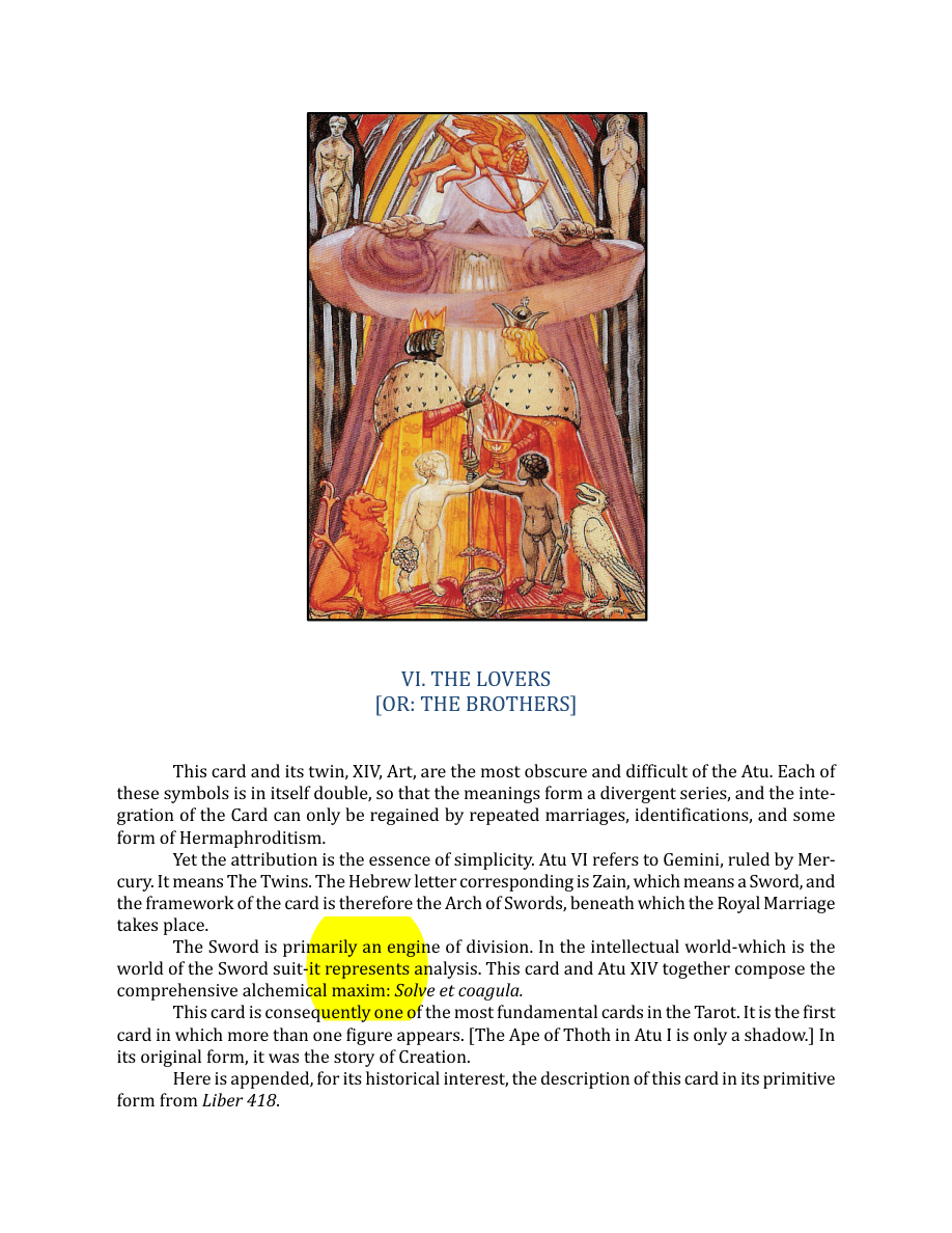 Original scan of The Book of Thoth, PDF page 71
