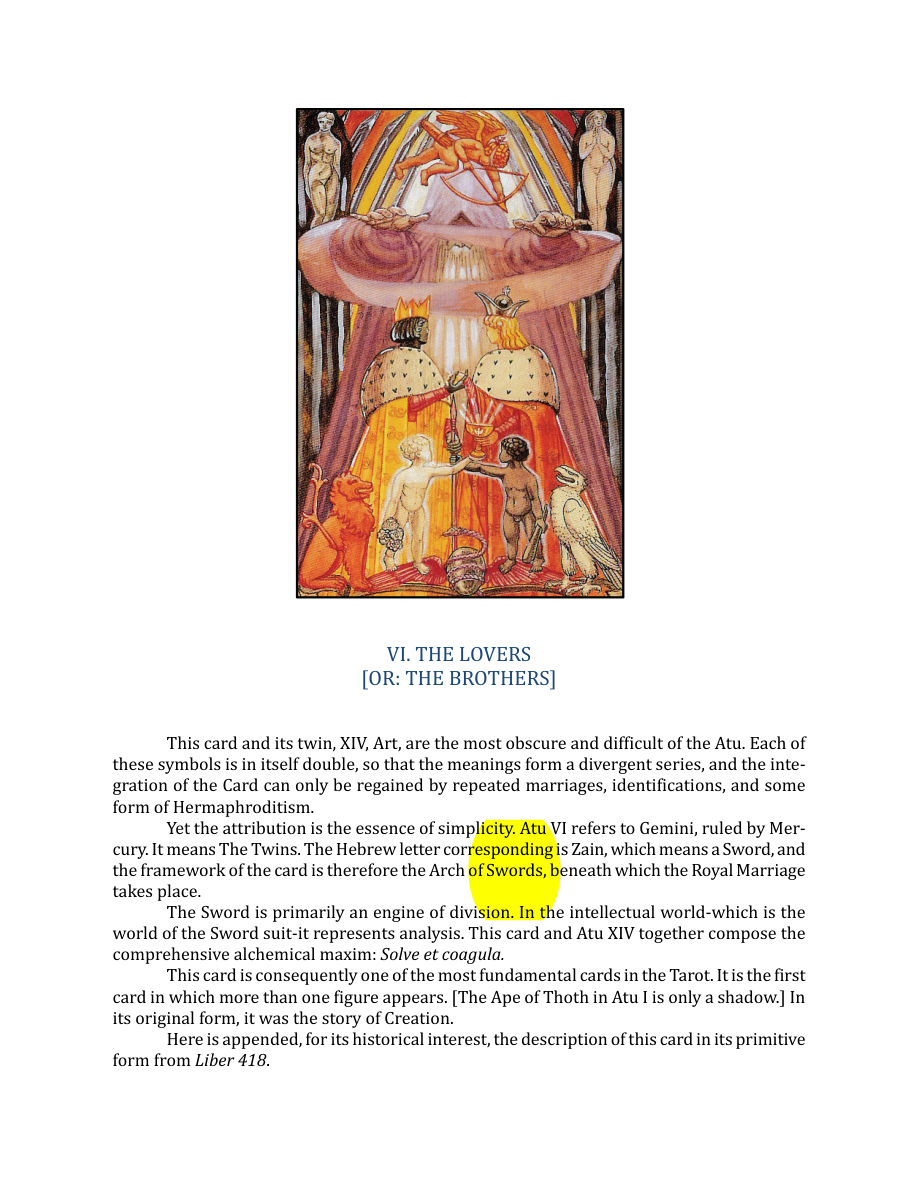 Original scan of The Book of Thoth, PDF page 71