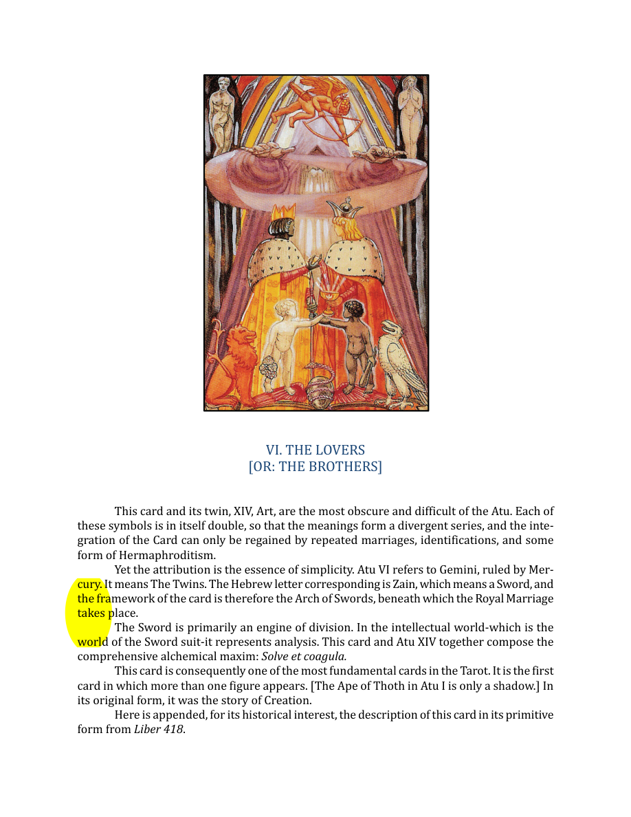 Original scan of The Book of Thoth, PDF page 71