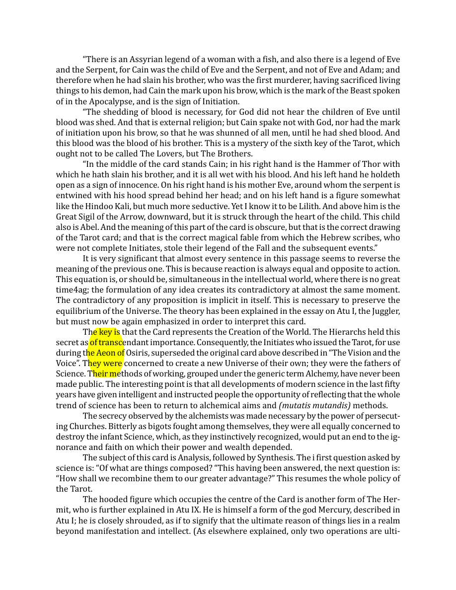 Original scan of The Book of Thoth, PDF page 72