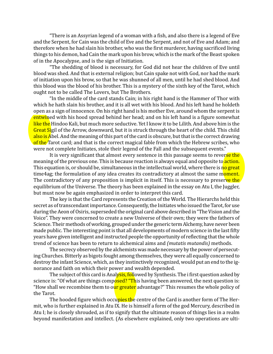 Original scan of The Book of Thoth, PDF page 72