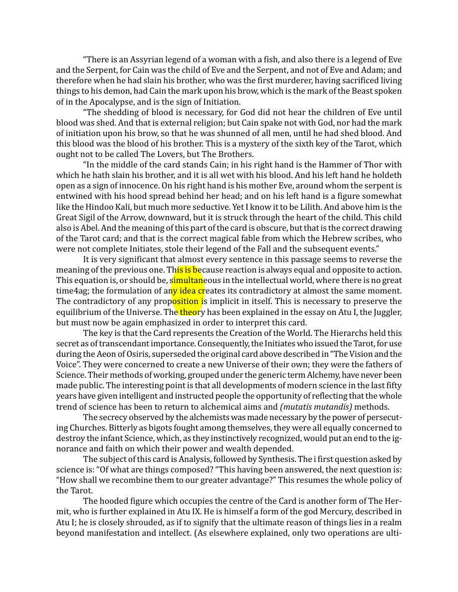 Original scan of The Book of Thoth, PDF page 72