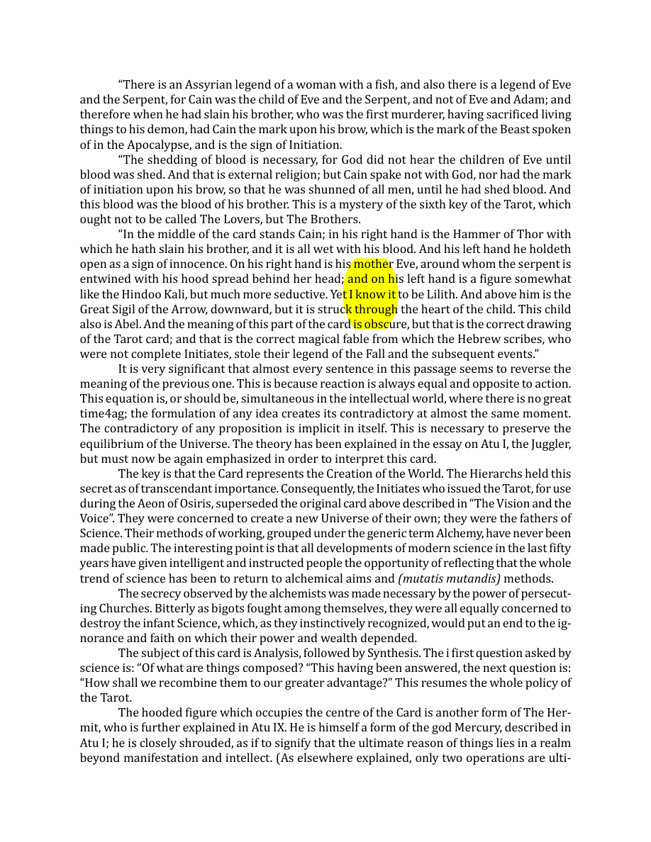 Original scan of The Book of Thoth, PDF page 72