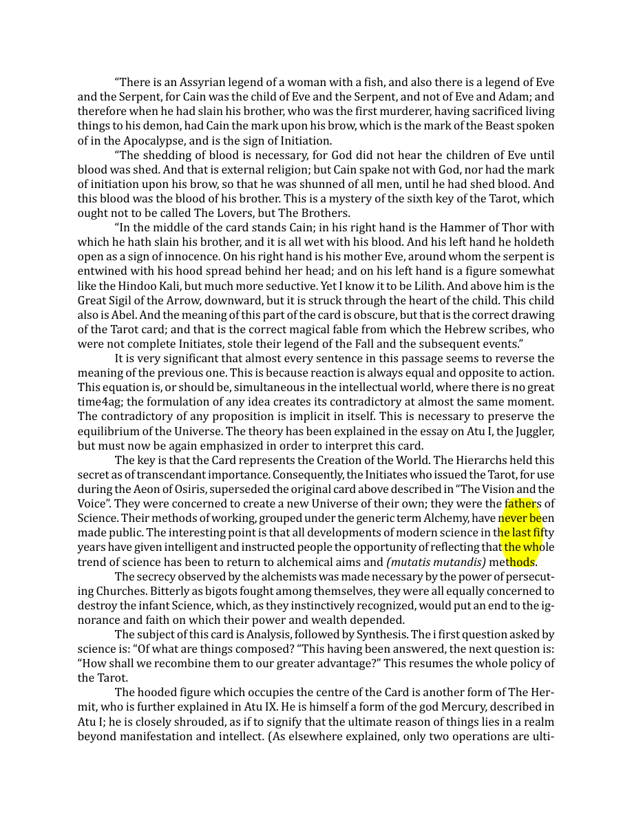 Original scan of The Book of Thoth, PDF page 72