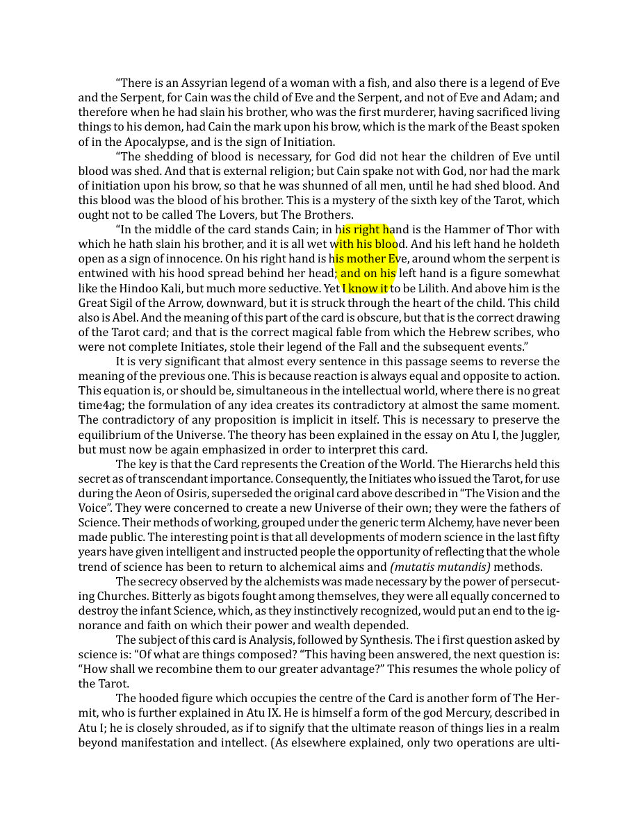 Original scan of The Book of Thoth, PDF page 72