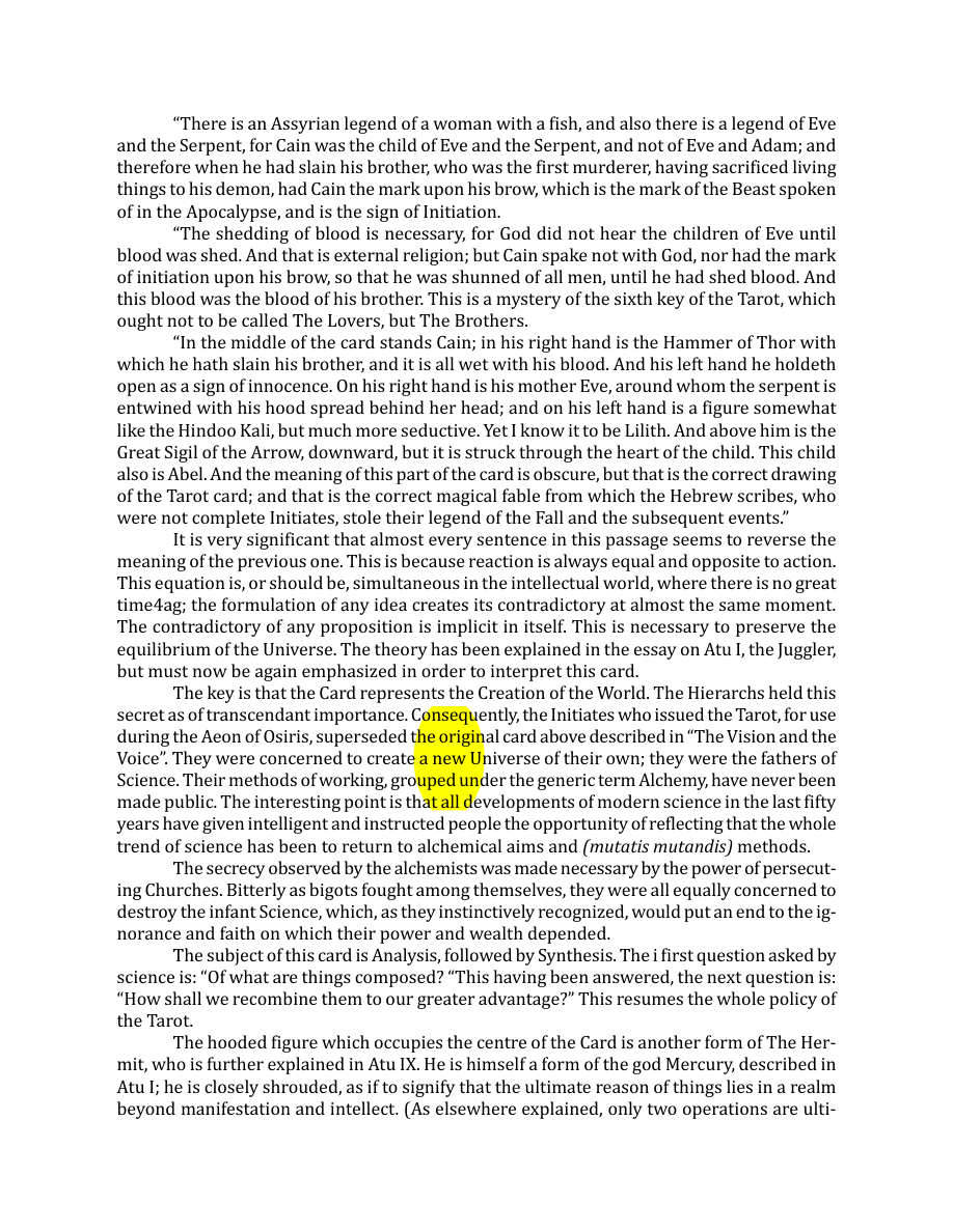Original scan of The Book of Thoth, PDF page 72