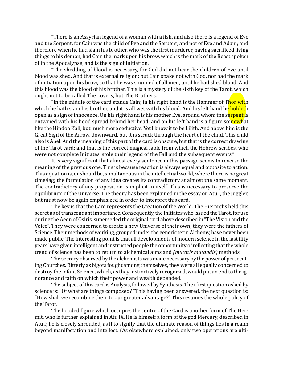 Original scan of The Book of Thoth, PDF page 72