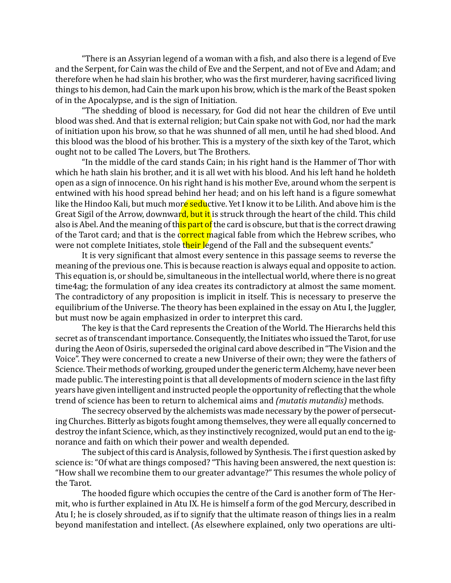 Original scan of The Book of Thoth, PDF page 72