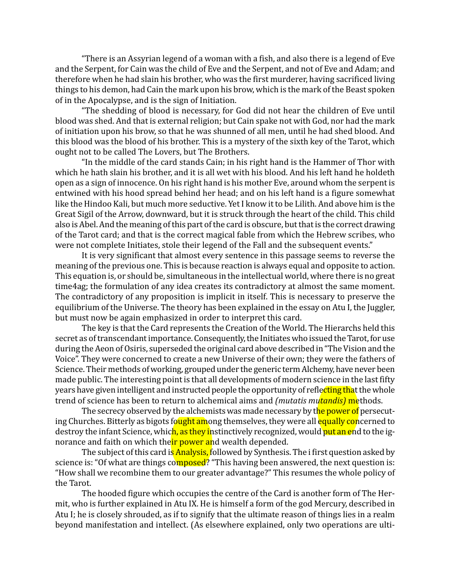 Original scan of The Book of Thoth, PDF page 72