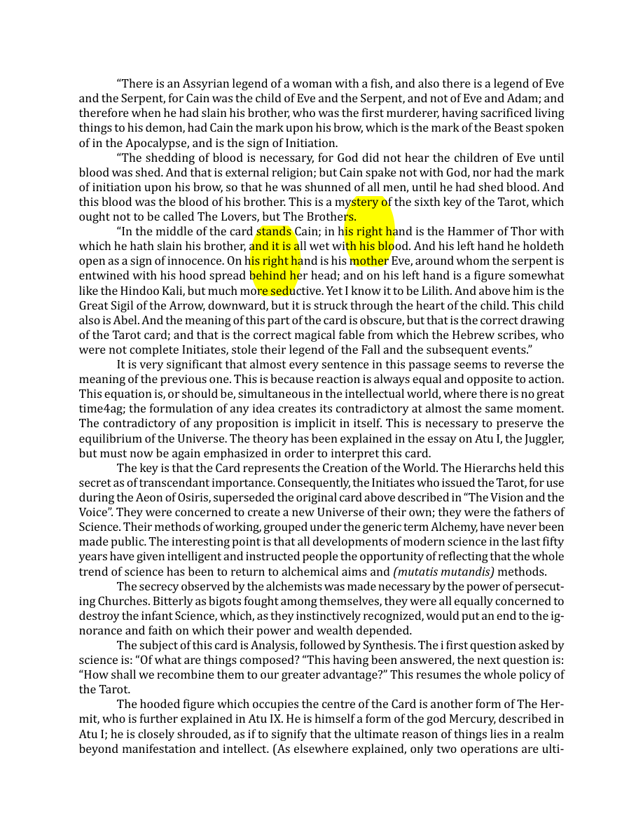 Original scan of The Book of Thoth, PDF page 72