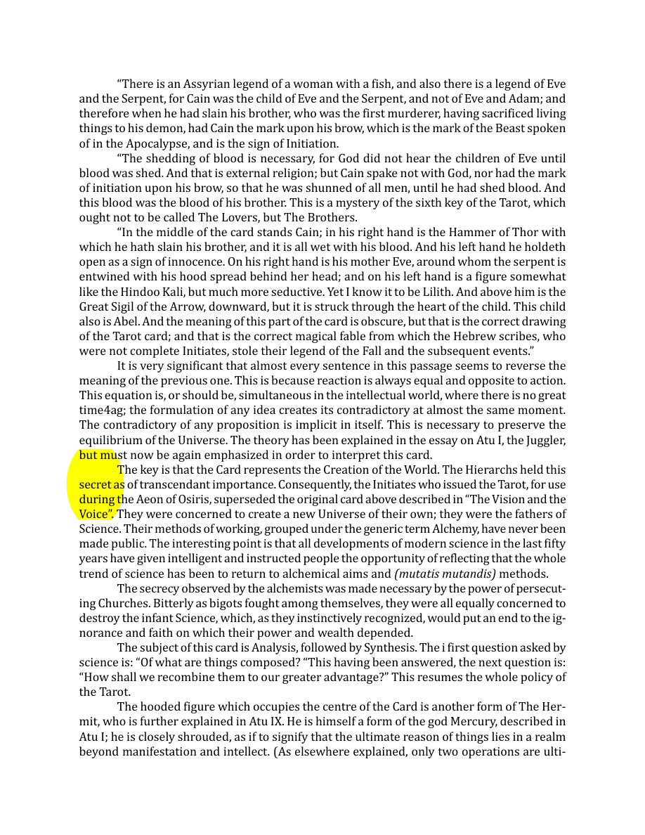 Original scan of The Book of Thoth, PDF page 72