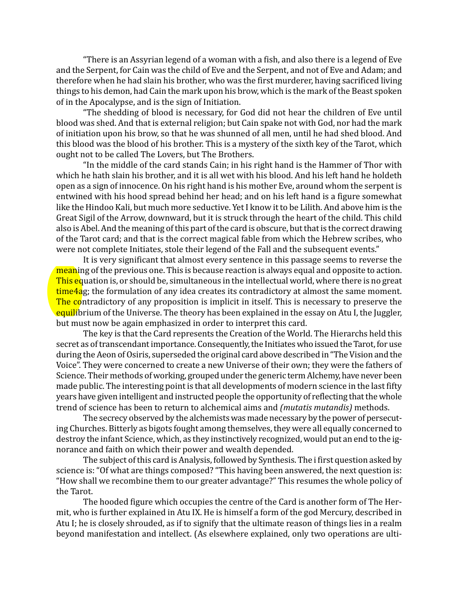 Original scan of The Book of Thoth, PDF page 72