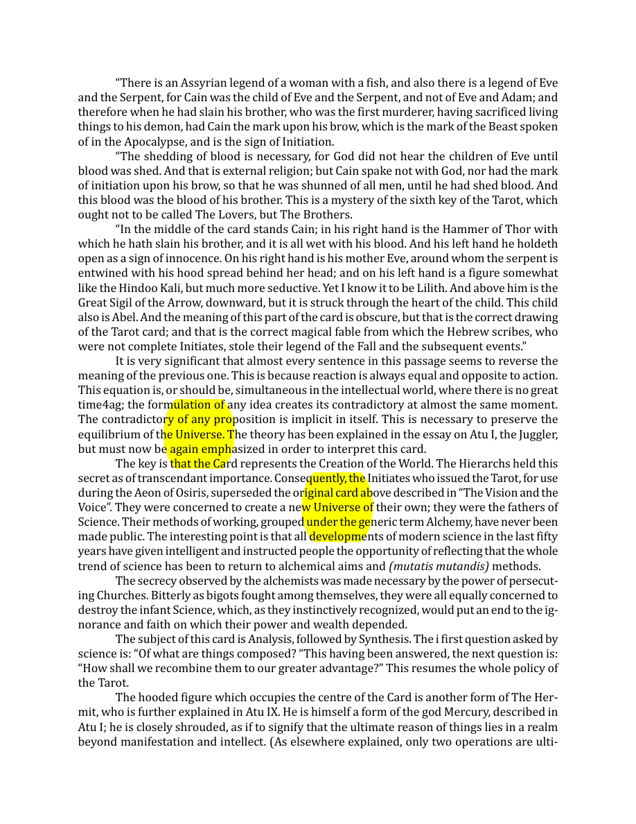 Original scan of The Book of Thoth, PDF page 72