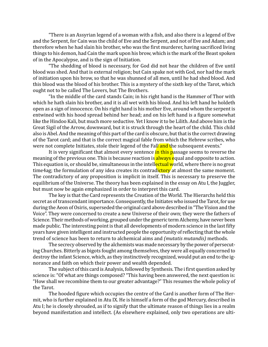 Original scan of The Book of Thoth, PDF page 72