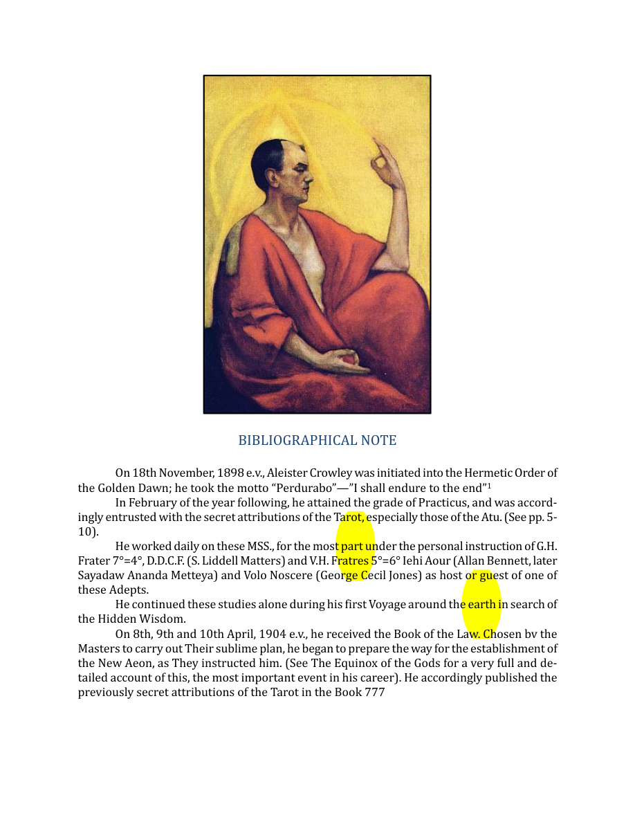 Original scan of The Book of Thoth, PDF page 9