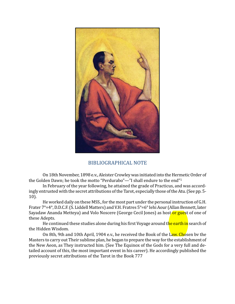 Original scan of The Book of Thoth, PDF page 9