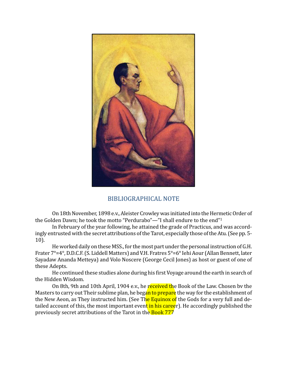 Original scan of The Book of Thoth, PDF page 9