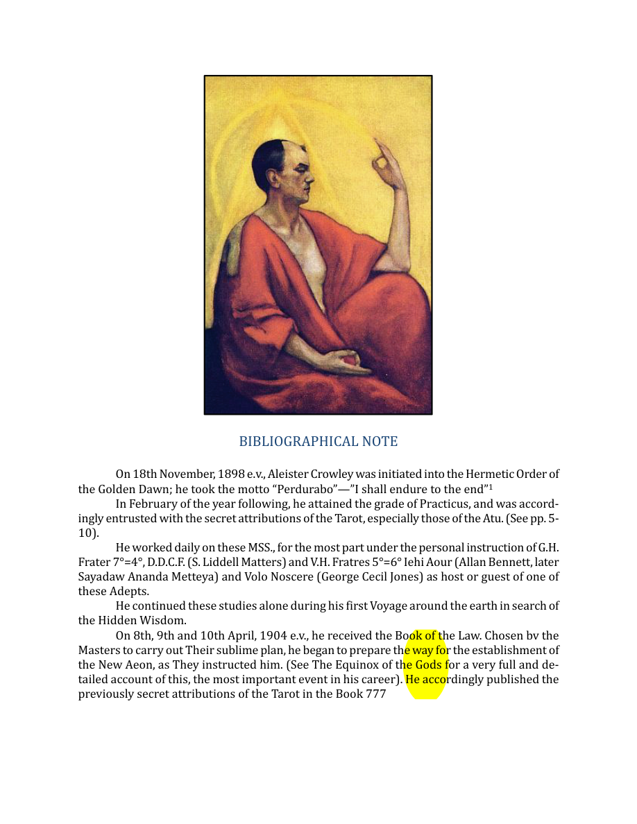 Original scan of The Book of Thoth, PDF page 9