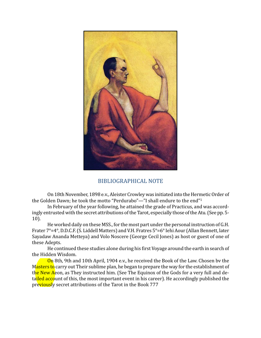 Original scan of The Book of Thoth, PDF page 9