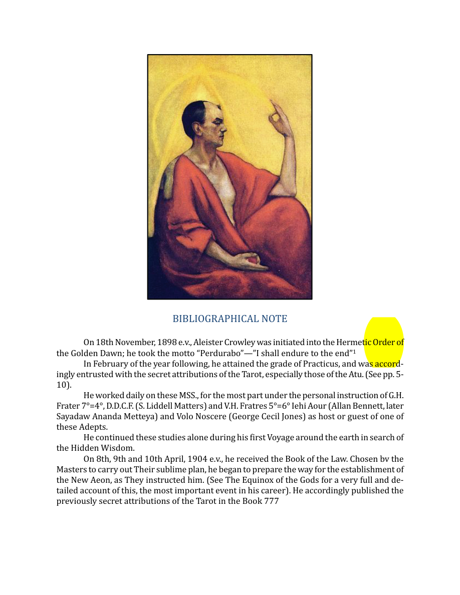 Original scan of The Book of Thoth, PDF page 9