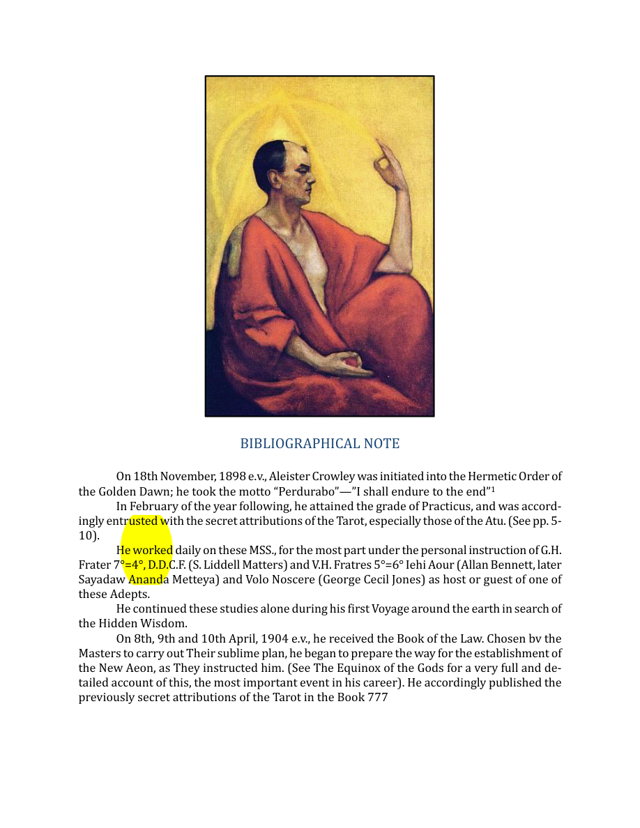 Original scan of The Book of Thoth, PDF page 9