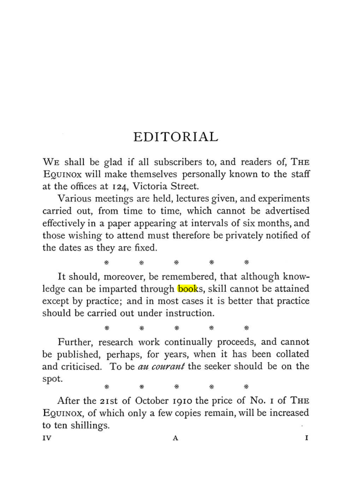 Original scan of The Equinox (Volume I, Number III), PDF page 11