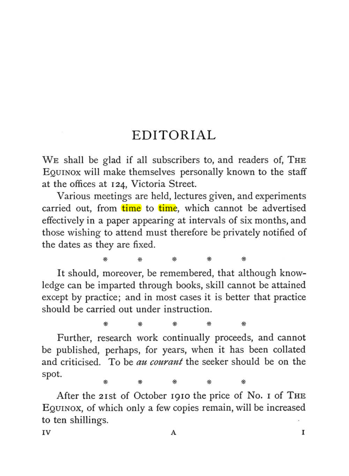 Original scan of The Equinox (Volume I, Number III), PDF page 11